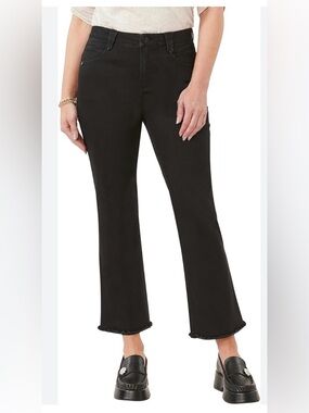 NWT Democracy Black cropped Itty Bitty Flare size 14